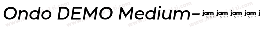 Ondo DEMO Medium字体转换